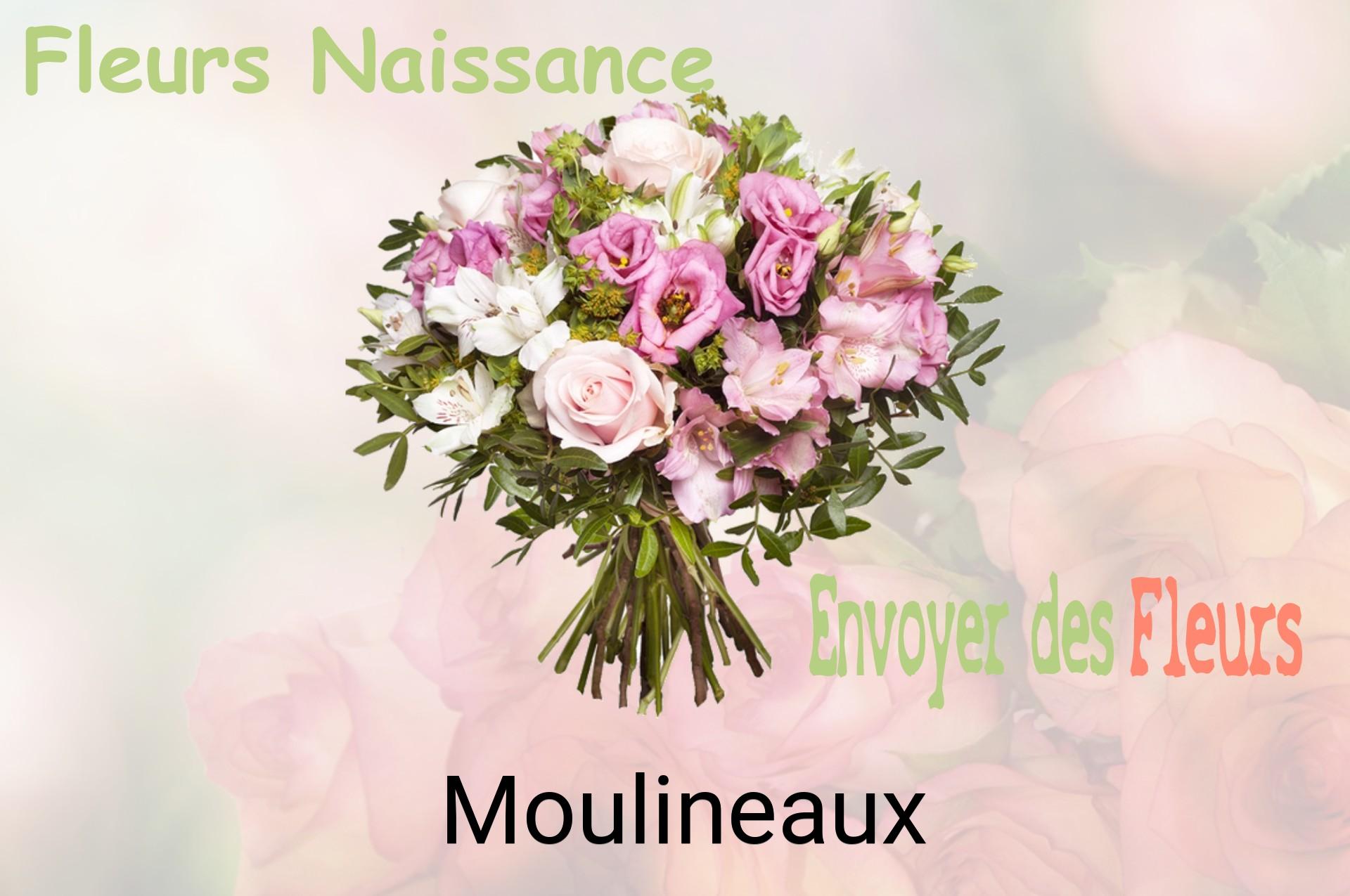Bouquet de fleurs de naissance livré à Moulineaux