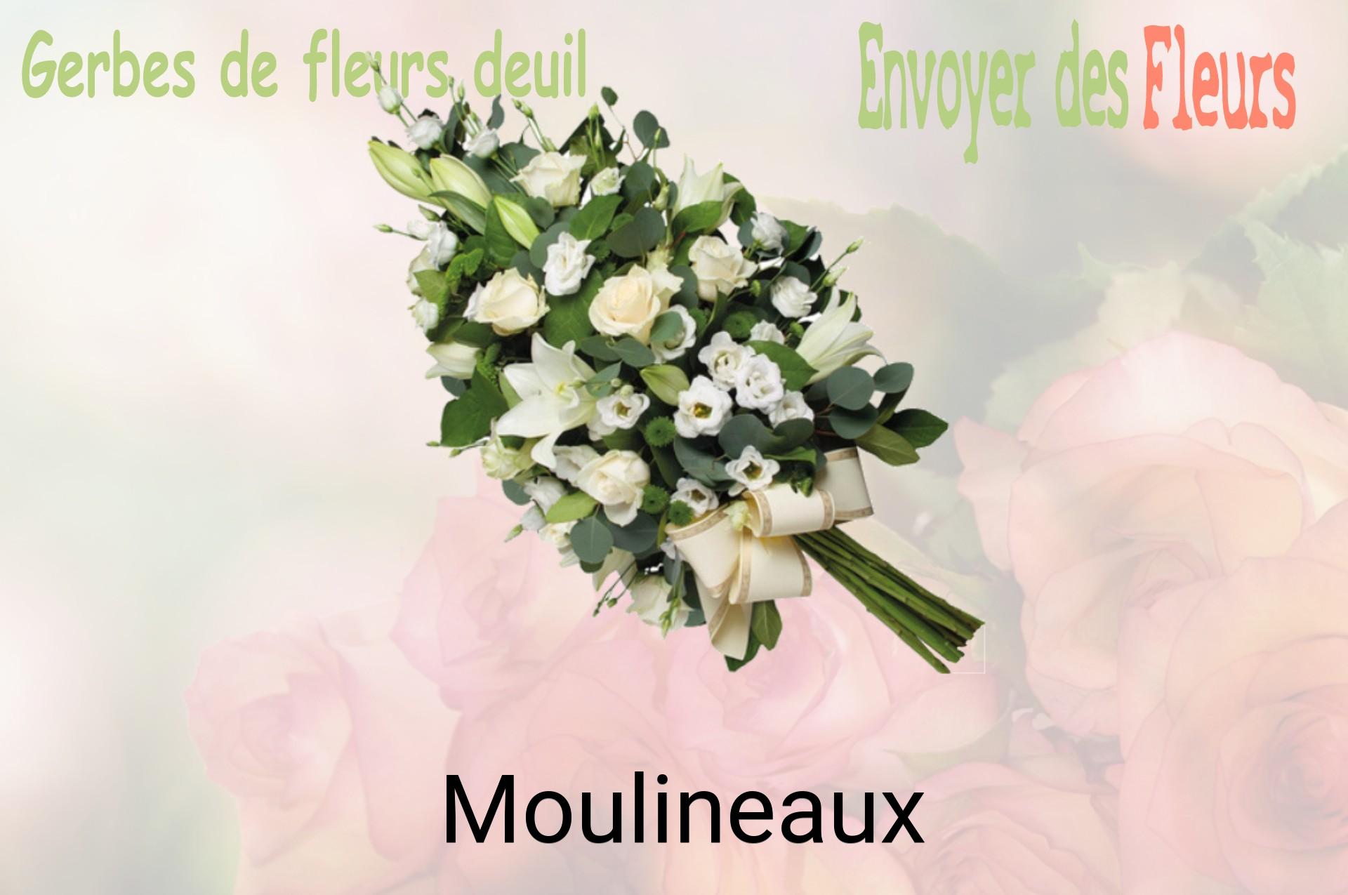 Gerbe de fleurs de deuil livrée à Moulineaux